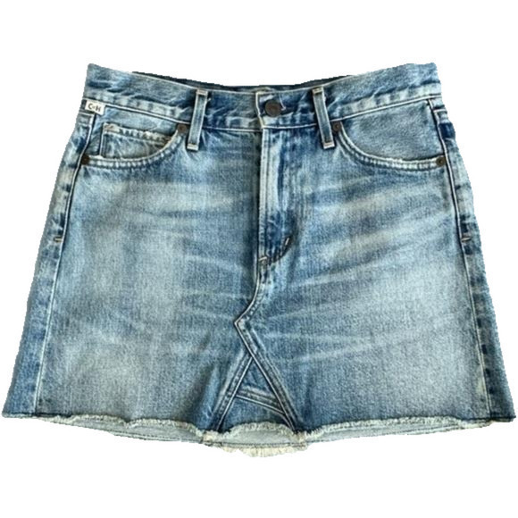 Citizens of Humanity Womens premium Vintage Cut Off Denim Skirt size 24 EUC - Picture 1 of 12